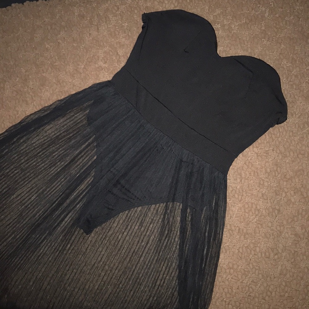 Sexy Strapless Mesh Dress ( Beach Wear )